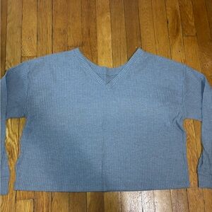 Aeropostale Gray Reversible Sweater